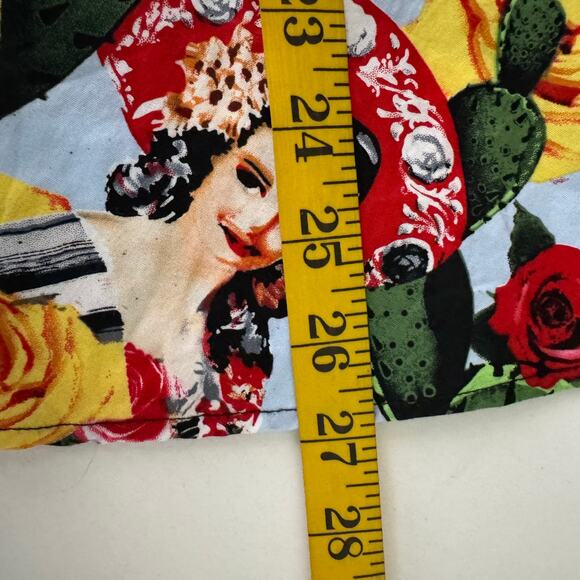 HELL BUNNY Skirt Small Dias De Los Muertos Roses A-Line Rockabilly Full Sweep - Picture 14 of 14